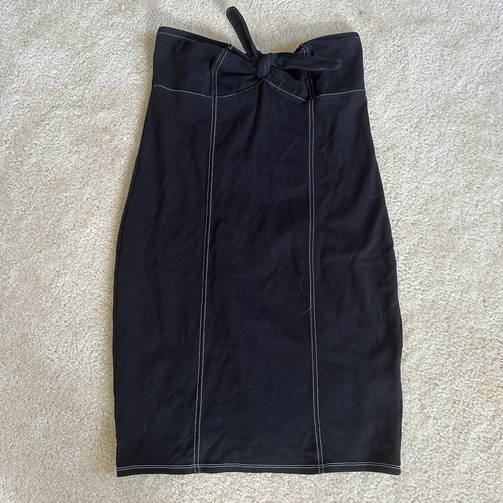 Strapless black Express dress